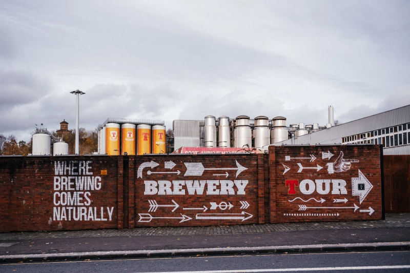 Tennent's Brewery Glasgow hop on hop off bus tour - historic brewery tour on Yellow Route